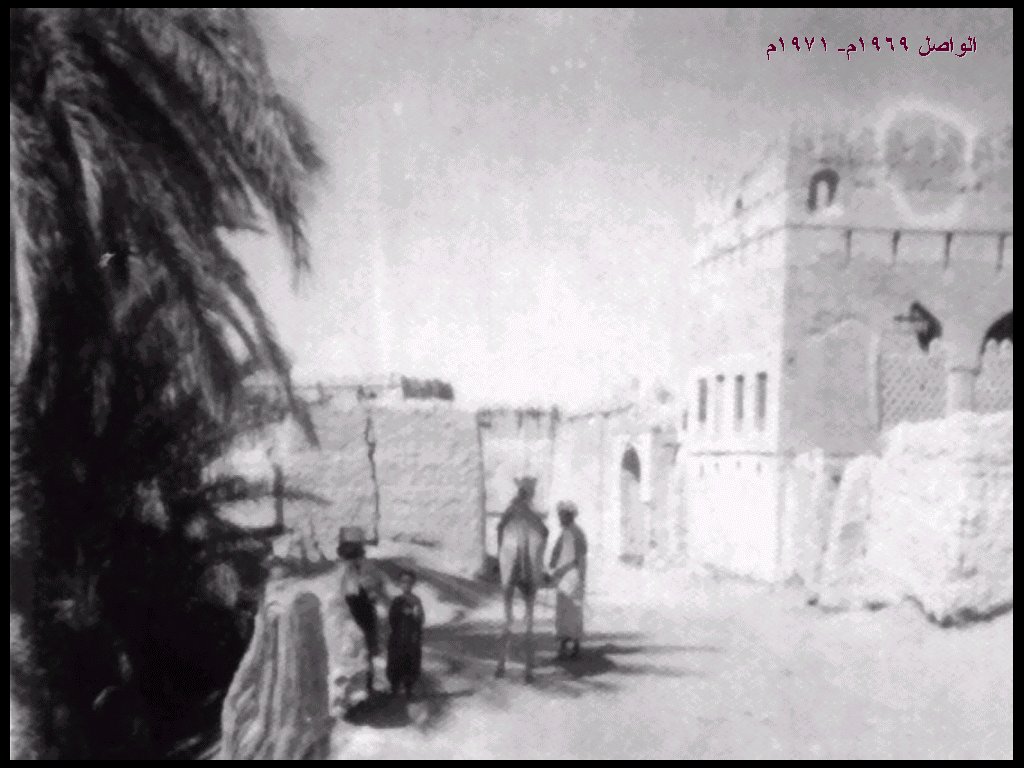 مشهد قديم لاحد المنازل في بدية